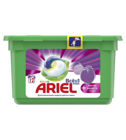 Капсулы для стирки Ariel Автомат Экстра защита Color, 12х25,2г