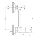 Смеситель Gross Aqua Evo Bidetе GA012202MB (GA012202MB) 