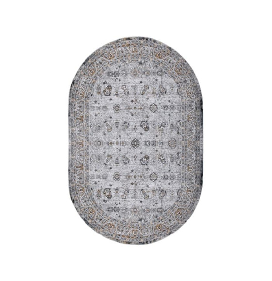 Ковер 0,8х1,5м LEDA C804A-GRAY-D-GRAY-OVAL (C804A-GRAY-D-GRAY-OVAL) 