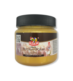 Эмаль акриловая перламутровая универсальная OLECOLOR золото, 0,4 кг