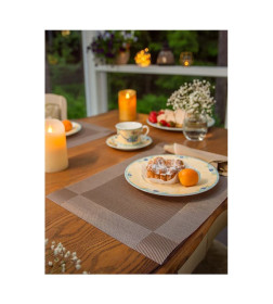 Набор плейсматов (4 шт) ФЕЯ ПОРЯДКА "Элегант" коричневые 450х300мм