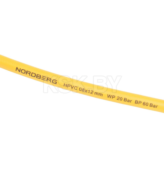 Шланг воздушный на катушке NORDBERG HR0815HPVC гибридный PVC 8х12 мм, 15+1 м (HR0815HPVC)