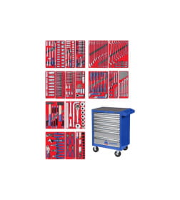 Набор инструментов ЭКСПЕРТ 323 предмета МАСТАК 52-07323B в синей тележке