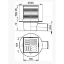 Трап для душа Alcaplast 105х105мм, APV31-BL-01 (APV31-BL-01) 