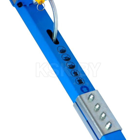 Пневматический домкрат 3-секционный с ручкой AE&T T08105A 5т (T08105A) 