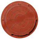 Люк полимерный САДОВЫЙ (А15) 760х60мм, красный