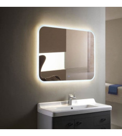 Зеркало с подсветкой Silver Mirrors.Стив Led 800х680х30мм (сенсорный выключатель)