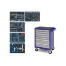 Инструментальная тележка с набором инструментов 286 предметов CLAIM KING TONY 934-286AMB синяя (934-286AMB) 