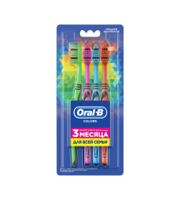 Зубная щетка Oral-B Colors  40 Medium 4шт