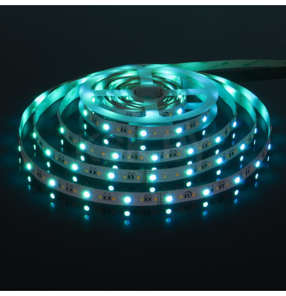 Светодиодная лента 16W 24V IP20 RGB 3300/6500К теплый белый/холодный белый ES