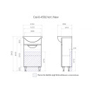 Тумба напольная Vigo Callao 450-1-0 под умывальник Уют tn.CAL.UYU.45.1D (tn.CAL.UYU.45.1D) 