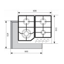 Панель варочная газовая Akpo PGA 604 LXE