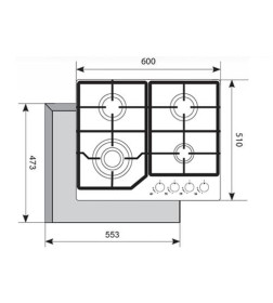 Панель варочная газовая Akpo PGA 604 LXE