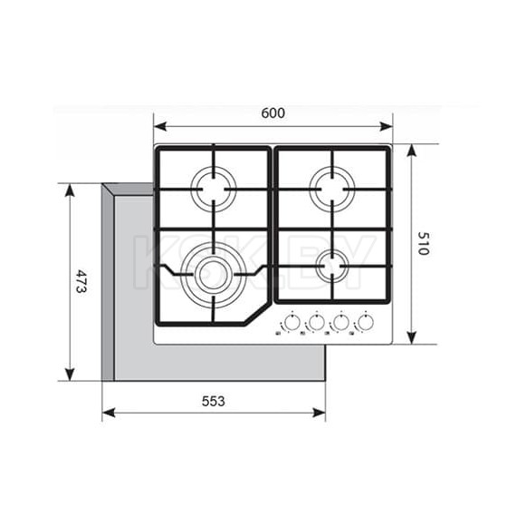 Панель варочная газовая Akpo PGA 604 LXE