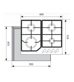 Панель варочная газовая Akpo PGA 604 LGC IV