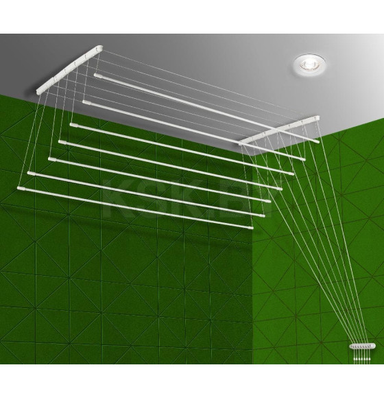 Сушилка для белья потолочная Comfort Alumin Group стальная 1,4м 7 прутьев (001000) 