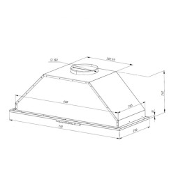 Вытяжка кухонная Akpo Neva II 80 wk-10 нержавеющая сталь