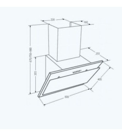 Вытяжка кухонная Akpo Juno Eco 60 wk-4 чёрный