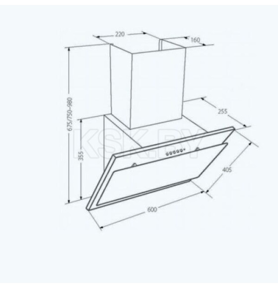 Вытяжка кухонная Akpo Juno Eco 60 wk-4 чёрный