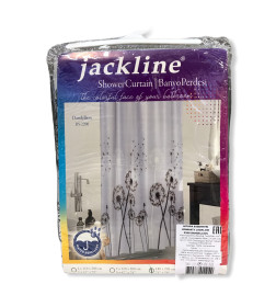 Штора для ванной без колец Jackline 180х200 2200 DANDELLION