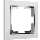 Рамка на 1 пост белый/хром Snabb Werkel (W0011901) 