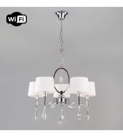 Светильник подвесной / хром/прозрачный хрусталь Strotskis 10127/5