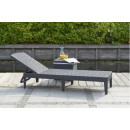 Шезлонг Jaipur (Джайпур) с матрацем, графит (238416) 