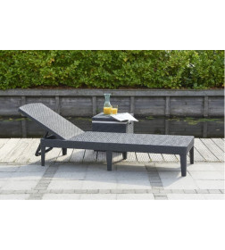 Шезлонг Jaipur (Джайпур) с матрацем, графит