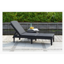 Шезлонг Jaipur (Джайпур) с матрацем, графит (238416) 