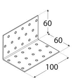 Уголок монтажный  6 60x60x100 мм