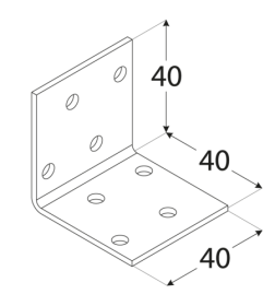 Уголок монтажный  1 40x40x40 мм