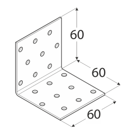 Уголок монтажный  4 60x60x60 мм