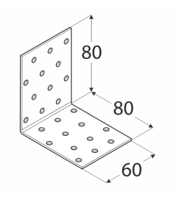 Уголок монтажный  9 80x80x80 мм