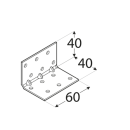 Уголок монтажный 40х40х60х1,5 mm RKMР2 (413207) 