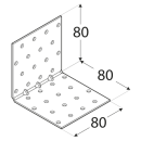 Уголок монтажный 80х80х80х1,5 mm RKMР9 (413907) 