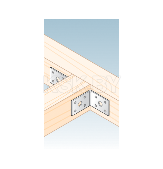 Уголок соединительный 1 50x50x35 мм (407108) 