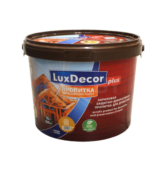 Пропитка декоративная для дерева LuxDecor сосна 10л. 