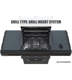 Гриль газовый Sahara X350 3 Burner BBQ, дымчатый