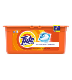 Капсулы для стирки Tide Альпийская свежесть, 30х22.8г