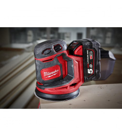 Шлифмашина эксцентриковая аккумуляторная Milwaukee M18 BOS125-0