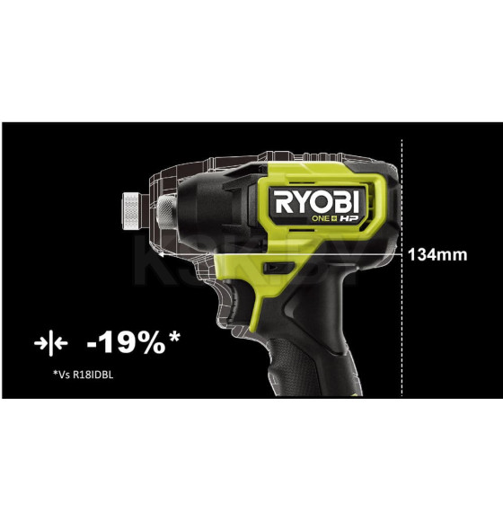 Винтоверт импульсный RYOBI HP RID18C-0 (без батареи) ONE + (5133004938) 