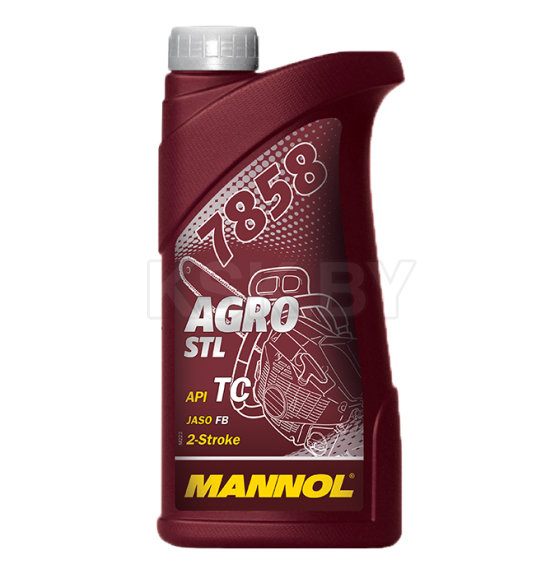 Масло мот. синт. основа  2-х тактное Mannol AGRO Formula S API TC 1L (7858) 