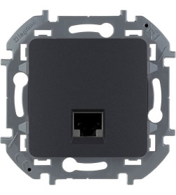 Розетка RJ 45 антрацит INSPIRIA Legrand