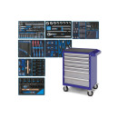 Инструментальная тележка KING TONY "ACTION" в синей тележке, 327 предметов 934-327AMB (934-327AMB) 