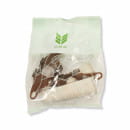 Наружный угол (комплект) для плинтуса 85мм "Деконика"  255/Ясень бьянко (уп.- 2 шт.)