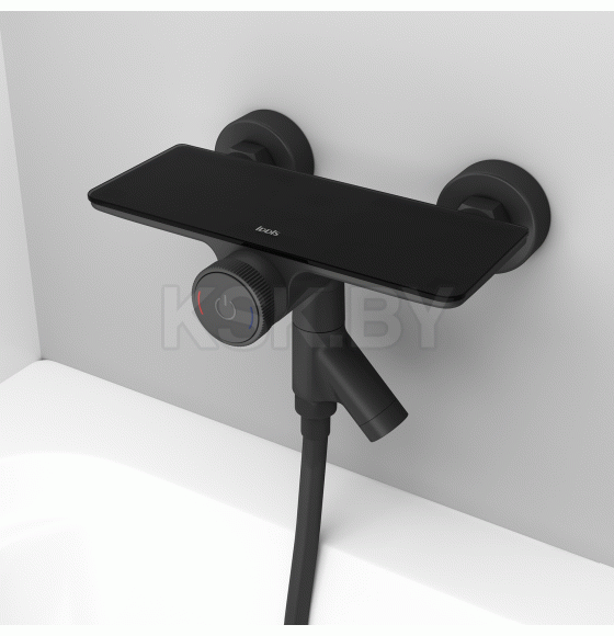 Смеситель для ванны с управлением Push Control, черный матовый, Shelfy, IDDIS, SHEBLBTi02WA (SHEBLBTi02WA) 