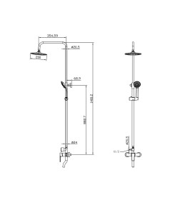 Душевая система Decoroom DR21071