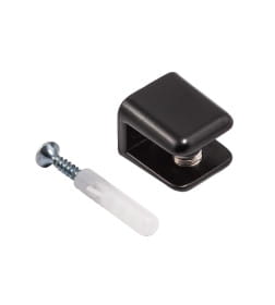 Полкодержатель для стекла AK104 (6-8мм) черный матовый