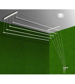 Сушилка для белья потолочная Comfort Alumin Group алюминиевая  1,1м 5 прутьев