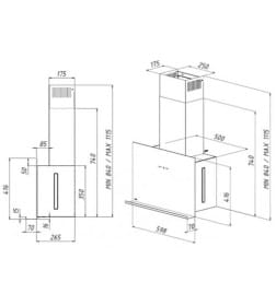 Вытяжка кухонная Akpo Crystal 60 wk-9 белый